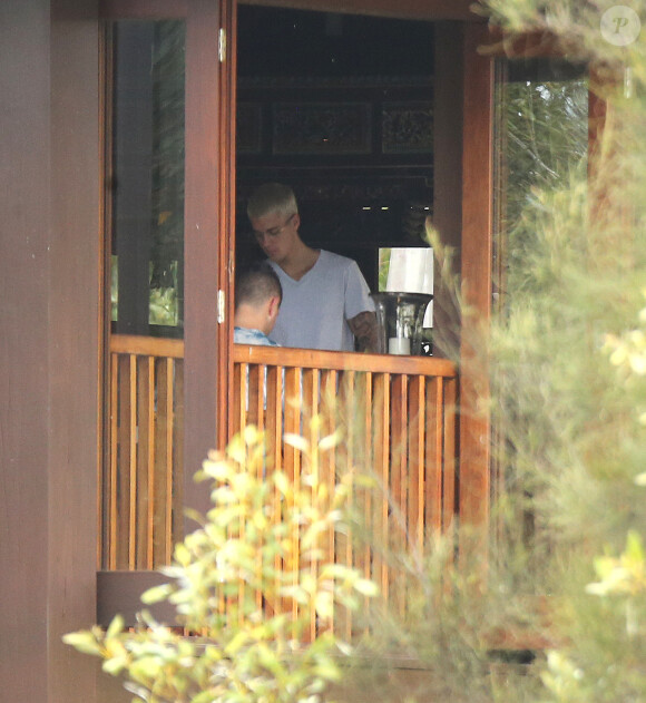 Justin Bieber sur l'île de Peace Island en Australie le 14 mars 2017