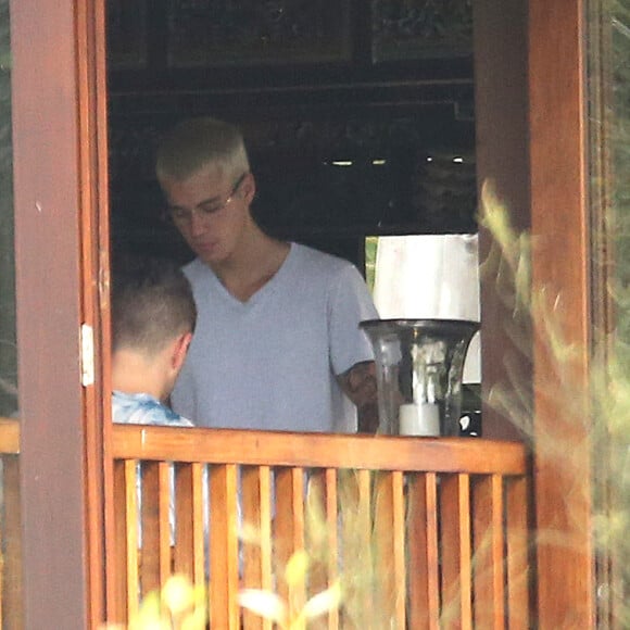 Justin Bieber sur l'île de Peace Island en Australie le 14 mars 2017