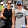 Exclusif - Kimi Räikkönen et sa femme Minttu Virtanen lors de l'achat de sa robe de mariée chez Armani à Milan le 27 juillet 2016, à quelques jours de leur mariage en Toscane.