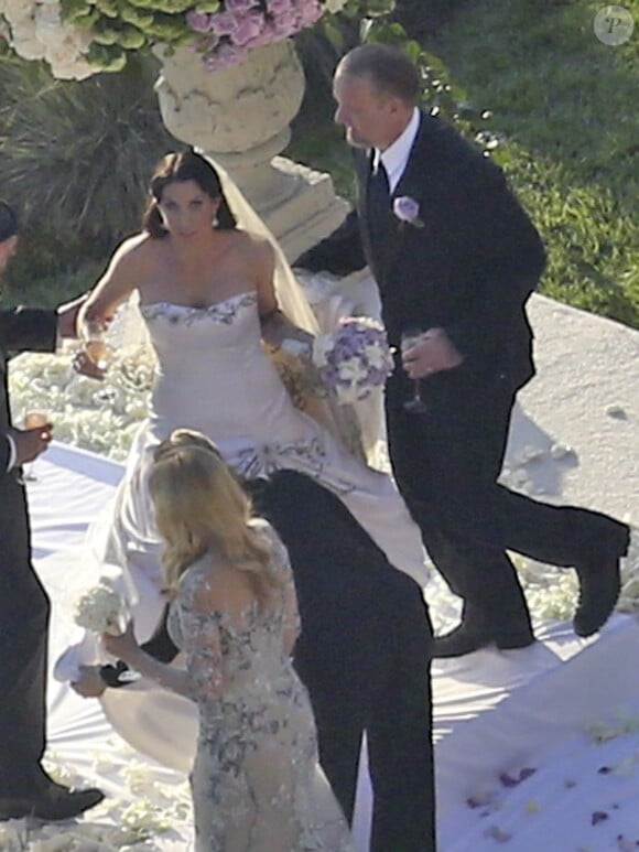 Jesse James et Alexis Dejoria lors de leur mariage à Malibu le 24 mars 2013