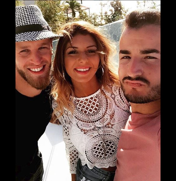 Jordan, Sarah et Jonathan sur le tournage des "Anges 9" - Instagram, 2017