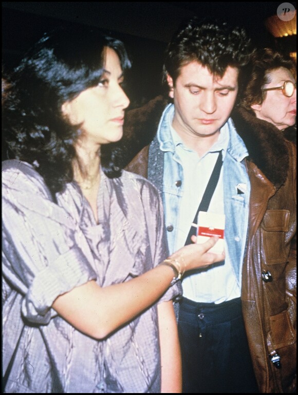 Daniel Balavoine et son épouse Corinne  en 1984