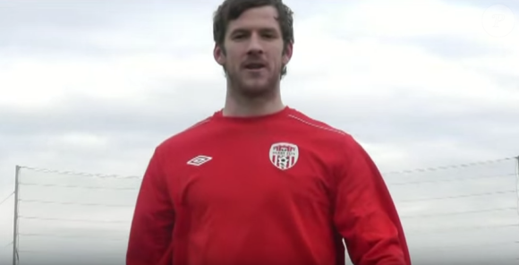 Ryan McBride, joueur de Derry City, est mort à l'âge de 27 ans. (capture d'écran)