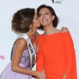Iris Mittenaere (Miss Univers 2017) et sa mère Laurence Druart au Gala de charité au profit de l'association "Les Bonnes fées" à l'hôtel d'Evreux, Place Vendôme à Paris, le 20 mars 2017. © CVS/Bestimage