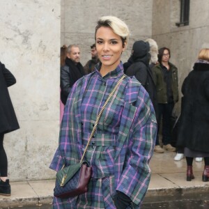 La chanteuse Shy'm arrivant au défilé de mode "Véronique Leroy", collection prêt-à-porter Automne-Hiver 2017-2018 au palais de Tokyo à Paris, le 4 Mars 2017.© CVS/Veeren/Bestimage