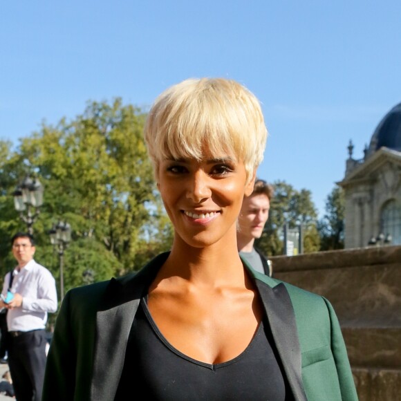 Semi-exclusif - Shy'm avec une nouvelle de coupe de cheveux  au défilé de mode "Leonard" collection prêt-à-porter Printemps-Eté 2017 lors de la Fashion Week de Paris, France, le 3 octobre 2016. © CVS-Veeren/Bestimage