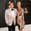 James Corden et sa femme Julia Carey à la 59ème soirée annuelle des Grammy Awards au théâtre Microsoft à Los Angeles, le 12 février 2017