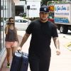 Blac Chyna, enceinte, et son fiancé Rob Kardashian quittent leur hôtel de Miami le 18 mai 2016