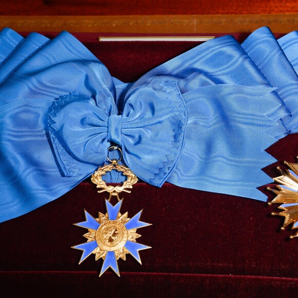 L'élévation de L. Renaud au rang de grand-croix de l'ordre national du Mérite, au Palais de l'Elysée à Paris, le 23 mars 2017. © Guirec Coadic/Bestimage