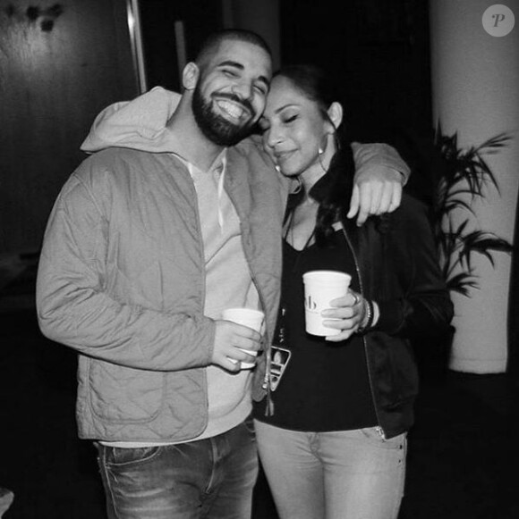 Drake et Sade dans les coulisses de l'O2 Arena à Londres. Mars 2017.