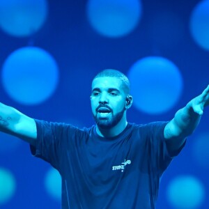 La rappeur Drake en concert à l'AccorHotels Arena à Paris le 12 mars 2017. © Lionel Urman/Bestimage