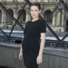 Adèle Exarchopoulos (enceinte) au défilé de mode "Louis Vuitton", collection prêt-à-porter Automne-Hiver 2017-2018 au musée du Louvre à Paris, le 7 Mars 2017.© Olivier Borde/Bestimage