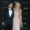 Kate Hudson (robe Gucci Premiere) et son fiancé Matthew Bellamy à la Soirée "LACMA Art + Film Gala" à Los Angeles le 1er novembre 2014.
