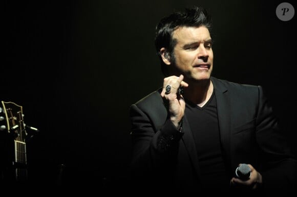 Roch Voisine en concert a l'Olympia a Paris, le 21 avril 2013.