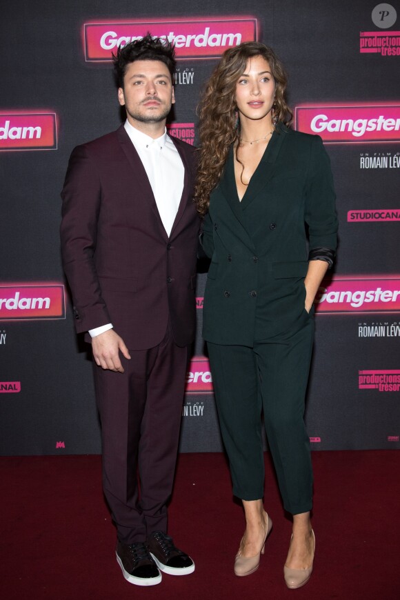 Kev Adams et Manon Azem à l'avant-première du film "Gangsterdam" au cinéma Grand Rex à Paris, France, le 23 mars 2017. © Cyril Moreau/Bestimage