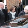 Melanie, la soeur de George Michael - Préparatifs à la maison de George Michael le jour de ses obsèques le 29 mars 2017 à Londres.