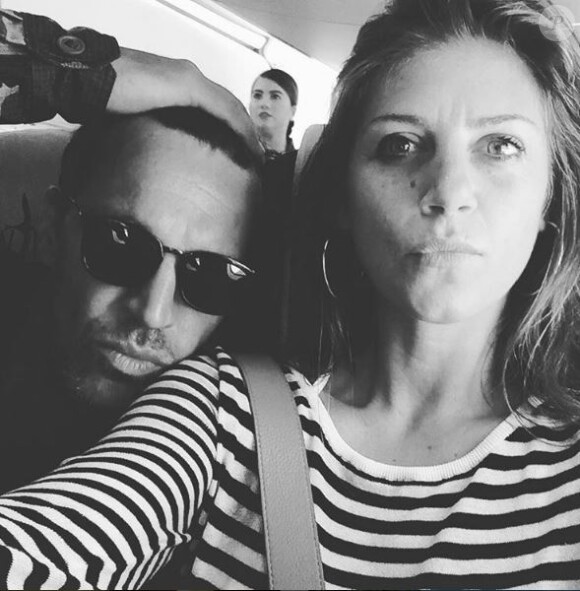Benjamin Castaldi et sa femme Aurore. Instagram, mars 2017