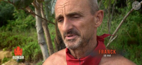 Franck en colère contre Clémentine et Bastien - "Koh-Lanta Cambodge", le 31 mars 2017 sur TF1.
