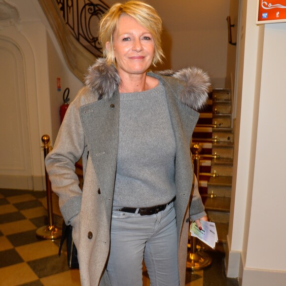 Semi-exclusif - Sophie Davant - Générale de la pièce "L'heureux élu", une comédie de Eric Assous au Théâtre de la Madeleine à Paris le 24 octobre 2016. © Coadic Guirec/Bestimage