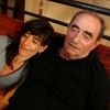 Exclusif - Richard Bohringer et sa fille Romane posent à l'hôtel Best Western à Saint-Raphaël le 14 avril 2015.