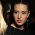 Adèle Exarchopoulos (enceinte) - Backstage du défilé de mode prêt-à-porter automne-hiver 2017/2018 "Louis Vuitton" au Musée du Louvre à Paris le 7 mars 2017.