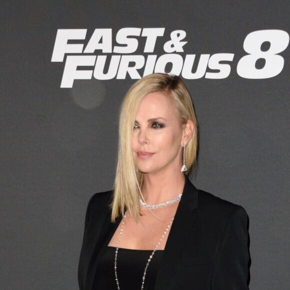 Charlize Theron lors de la première de Fast & Fourious 8, Le Grand Rex, Paris, le 5 avril 2017.