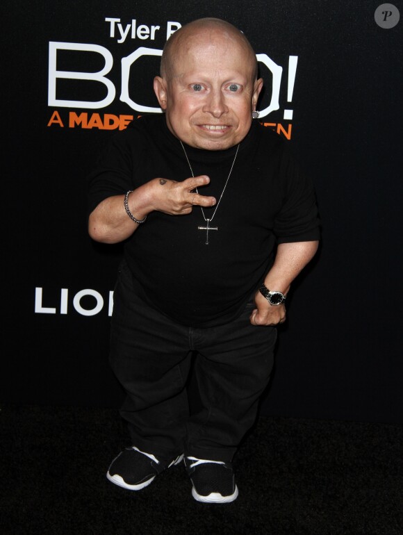 Verne Troyer à la première de ''Tyler Perry's Boo! A Madea Halloween' au Arclight Cinerama Dome à Hollywood, Le 17 octobre 2016