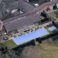 Exclusif - Vue aérienne de la maison de George Clooney et sa femme Amal Alamuddin dans le Berkshire en Angleterre. Le 28 janvier 2017.
