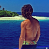 Le beau Laurent Maistret en vacances aux Maldives. Décembre 2016.