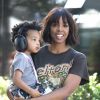 Kelly Rowland et son fils Titan Jewell Witherspoon assistent au Grand Prix de Formule 1 d'Australie. Melbourne, le 26 mars 2017.