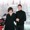 Milla Jovovich et son mari Paul W. S. Anderson lors du photocall du film Resident Evil 6 (Resident Evil: The Final Chapter) sur le toit de l'hôtel Ritz-Carlton à Moscou, Russie, le 14 février 2017. © Persona Stars/Zuma Press/Bestimage