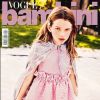 Ever Gabo, fille de Milla Jovovich et Paul W.S. Anderson, en couverture du magazine Vogue Bambini. Numéro d'avril 2017, photo par Ellen von Unwerth.