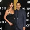 John Legend et sa femme Chrissy Teigen - Première de la saison 2 de la série "Underground" au Village Theatre à Westwood. Le 28 février 2017.