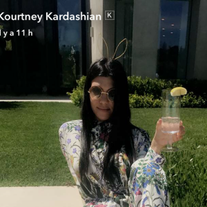 Kourtney Kardashian lors des fêtes de Pâques le 17 avril 2017