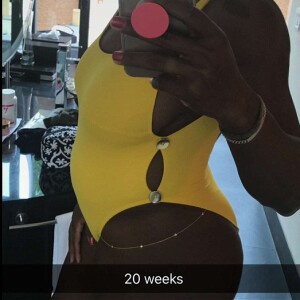 Serena Williams annonce sa grossesse sur Snapchat le 19 avril 2017.