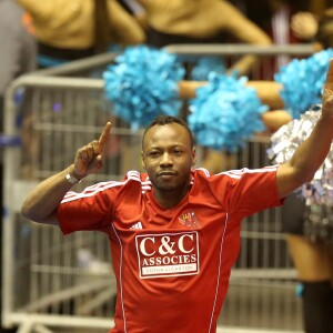 Mc Solaar à la 7ème édition de "Foot-Concert" au Palais des sports de Lyon au profit de l'association "Huntington Avenir", à Lyon, le 12 0ctobre 2013.