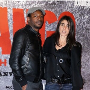 Mc Solaar et Olivia Sabah - Avant-première parisienne du film "Django Unchained" au cinéma le Grand Rex à Paris le 7 Janvier 2013.