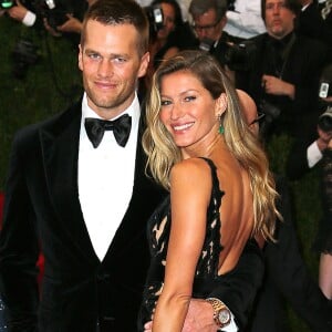 Tom Brady et sa femme Gisele Bündchen - Soirée du Met Ball / Costume Institute Gala 2014: "Charles James: Beyond Fashion" à New York. Le 5 mai 2014.