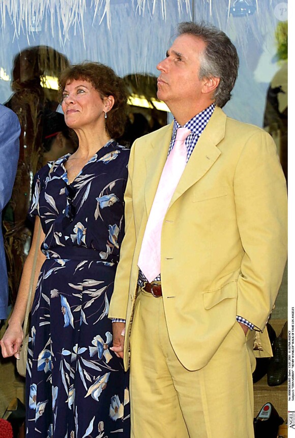 Erin Moran et Henry Winkler sur le Walk of Fame, à Los Angeles, le 13 juillet 2001.