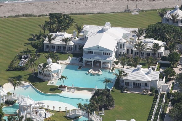 Vue aérienne de la villa de Céline Dion, en Floride.