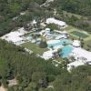 Vue aérienne de la villa de la chanteuse Céline Dion, en Floride.