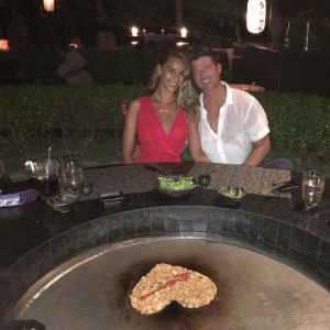 April Love Geary en vacances aux Maldives avec son chéri Robin Thicke - Photo publiée sur Instagram au mois d'avril 2017.