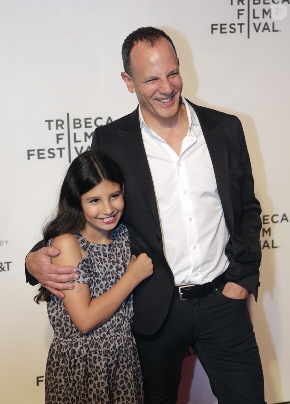 Andrew Essex et sa fille à la première de ''The Circle'' lors du Festival du Film Tribeca à New York, le 26 avril 2017 © Prensa Internacional via Zuma/Bestimage