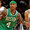 Isaiah Thomas lors d'un match des Celtics de Boston contre les Heats de Miami, à AmericanAirlines Arena de Miami, le 28 novembre 2016.