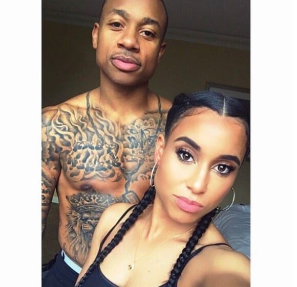 Isaiajh Thomas avec sa femme Kayla Wallace.