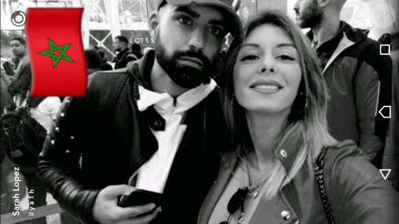 Sarah Lopez et Vincent Queijo en amoureux à Marrakech, Snapchat, 27 mars 2017