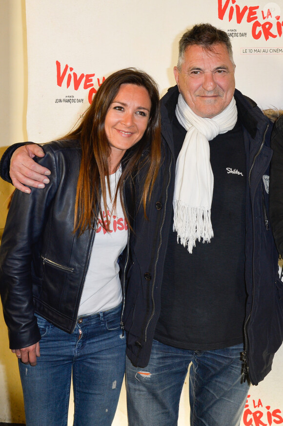 Emmanuelle Boidron et Jean-Marie Bigard - Avant-première du film "Vive la crise !" au cinéma Max Linder à Paris le 2 mai 2017. © Coadic Guirec/Bestimage