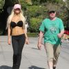 Exclusif - Courtney Stodden fait du jogging avec son mari Doug Hutchison a West Hollywood, le 4 mars 2013