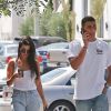 Exclusif - Kourtney Kardashian et Younes Bendjima se baladent dans les rues de West Hollywood le 2 mai 2017.