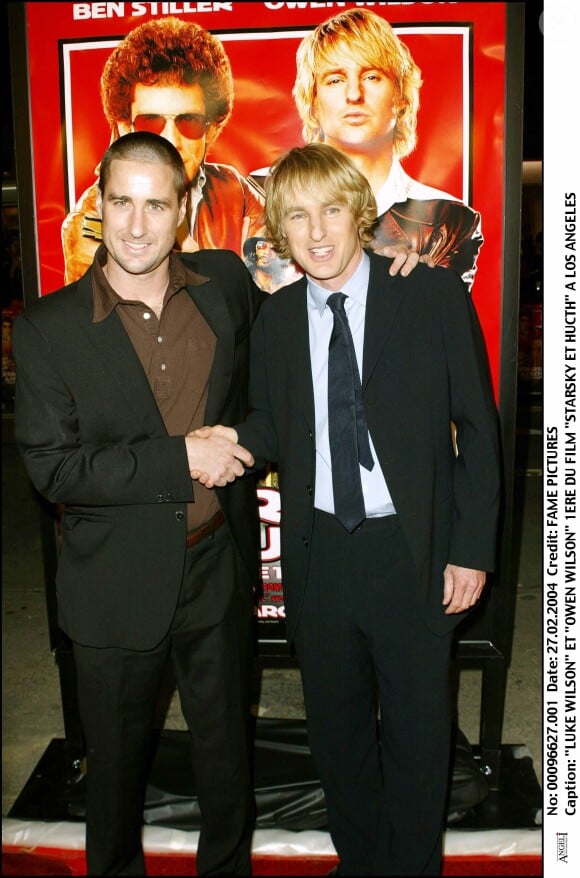 Luke et Owen Wilson à la première du film "Starsky et Hutch" à Los Angeles en février 2004